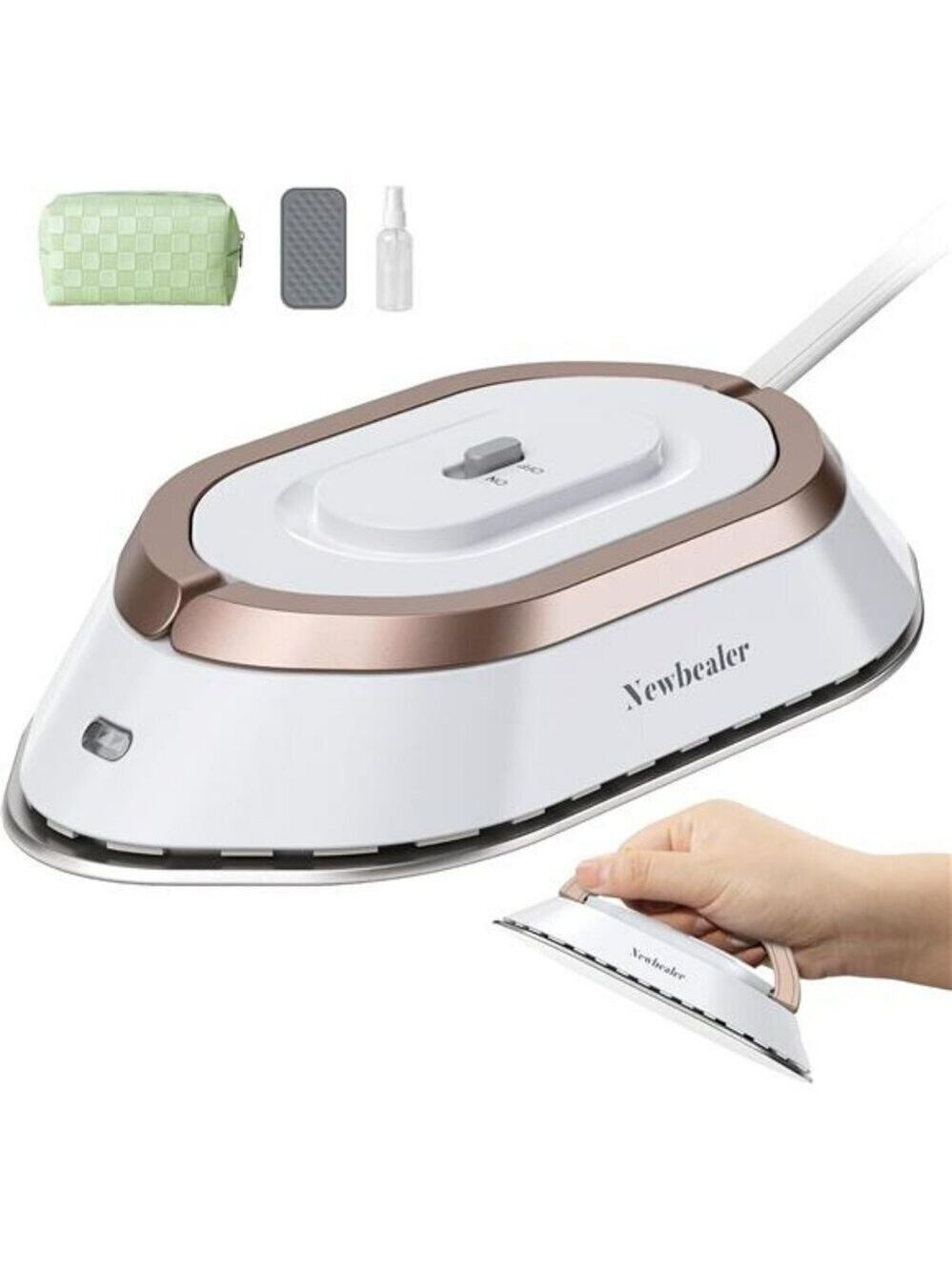 Mini Travel Iron Lightweight Portable Nonstick Ceramic Dry Clothes Press